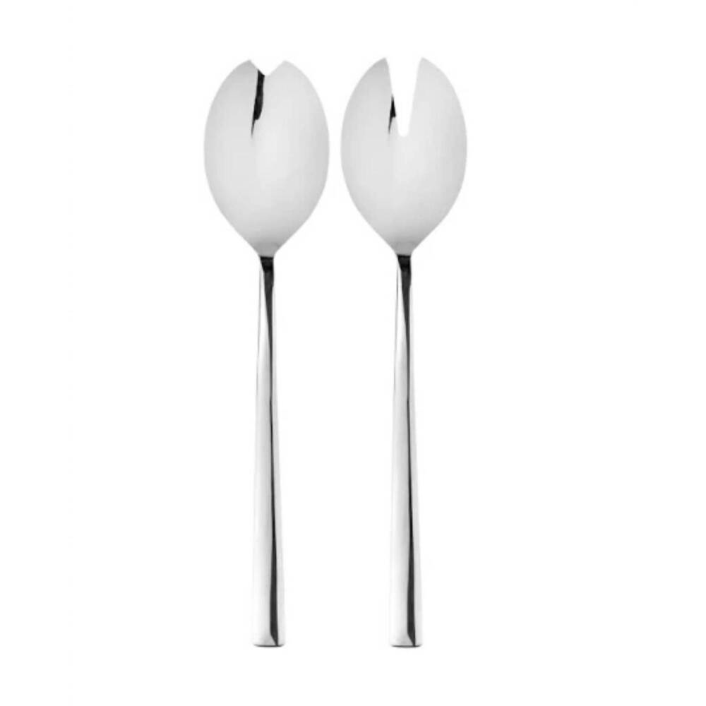 NEW MEPRA atena salad serving - set of 2 in silver